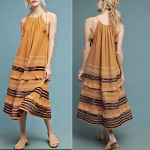 Anthropologie COREY LYNN CALTER Serena Trapeze Tiered Dress Medium